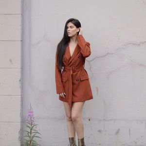 Belted Blazer Dress-NO OFFERS